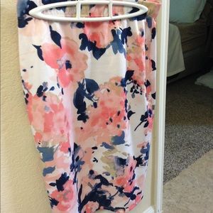 Floral pencil skirt